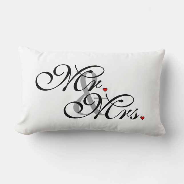 Den hans herrskapmakefrun henne gifta sig nyligen lumbarkudde (Framsida)