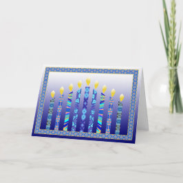 Den Hanukkah menoran undersöker kortet Kort