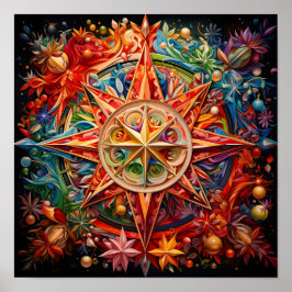 Den häpnadsväckande julen poster Kaleidescope