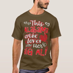 Den här Alabama Cutie-Kärleken har sin stora Rolig T Shirt