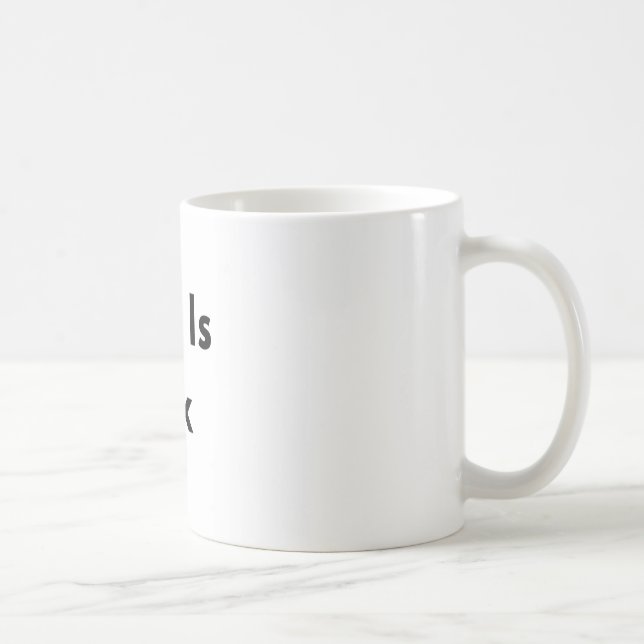 Den här är okej minimal text mugg (Höger)