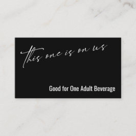 Den här är på USA Black Drink Biljett Tilläggskort