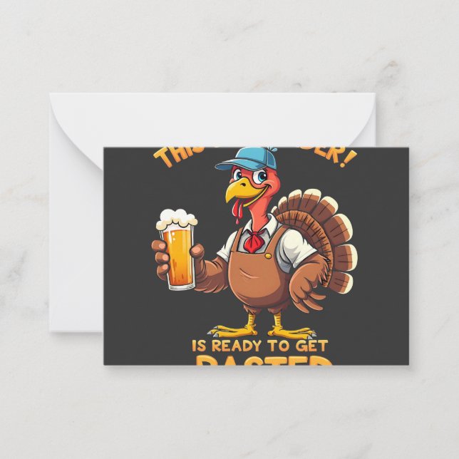 Den här bartendern är redo att bli knäpp anteckningskort (Framsida)