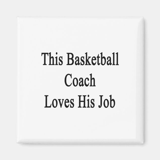Den här basketbollen Kärlekar hans jobb Magnet (Framsidan)