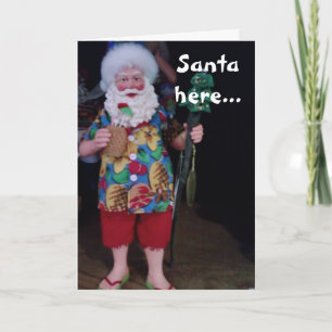DEN HÄR BEACH SANTA HOPPAS CHRISTMAS ÄR JÄMLIGEN HELGKORT