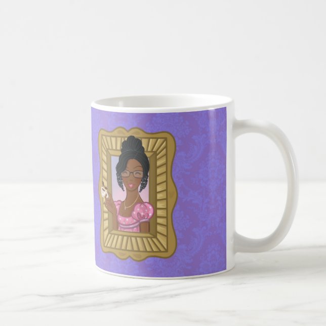 Den här Black Girl Kärlek Jane Wrap på Lila Kaffemugg (Höger)