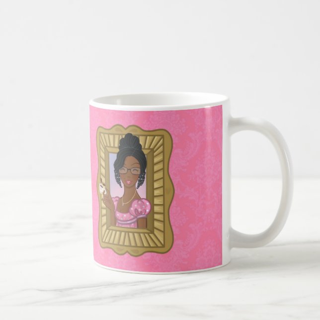 Den här Black Girl Kärlek Jane Wrap på Rosa Kaffemugg (Höger)