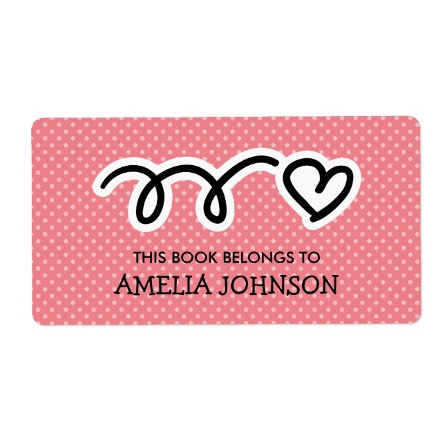 Den här bok-tillhöret till barnens bokmärkningar fraktsedel (Framsidan)