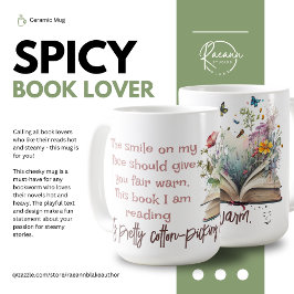 Den här boken jag läser Spicy Bokälskares Mugg