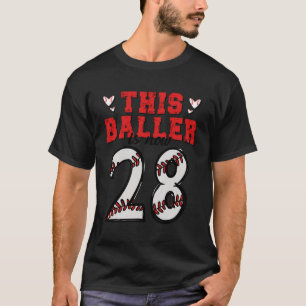 Den här bollen är nu 28 år gamla basket 28:e födel t shirt