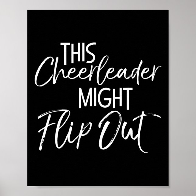 Den här cheerleadern kan välta Cheer Tumbling Gif Poster (Framsidan)