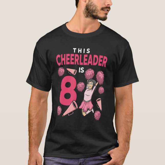 Den här Cheermanager är 8-dagars CheerLeaderBirthu T Shirt (Framsida)