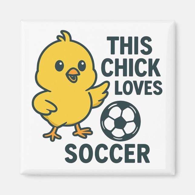 Den här Chick Kärlek-ikonen Magnet (Framsidan)