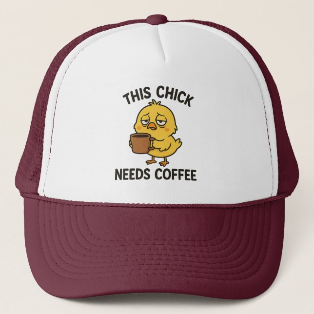 Den här Chicken behöver kaffe Keps (Framsida)