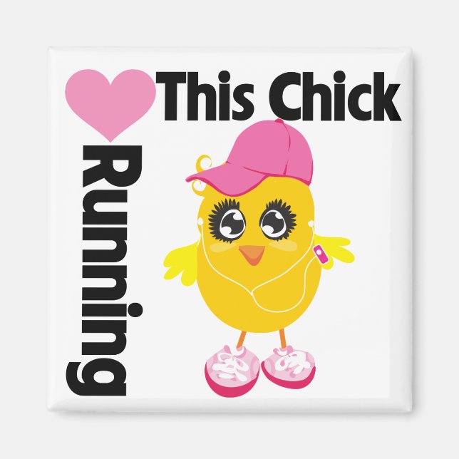 Den här Chicken Kärlek kör Magnet (Framsidan)