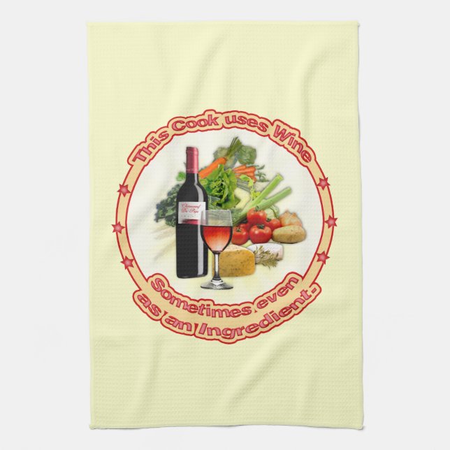 Den här Cook använda Vin Kökshandduk (Vertikal)
