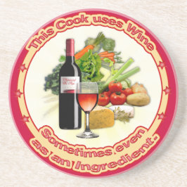 Den här Cook använda Vin Underlägg Sandsten