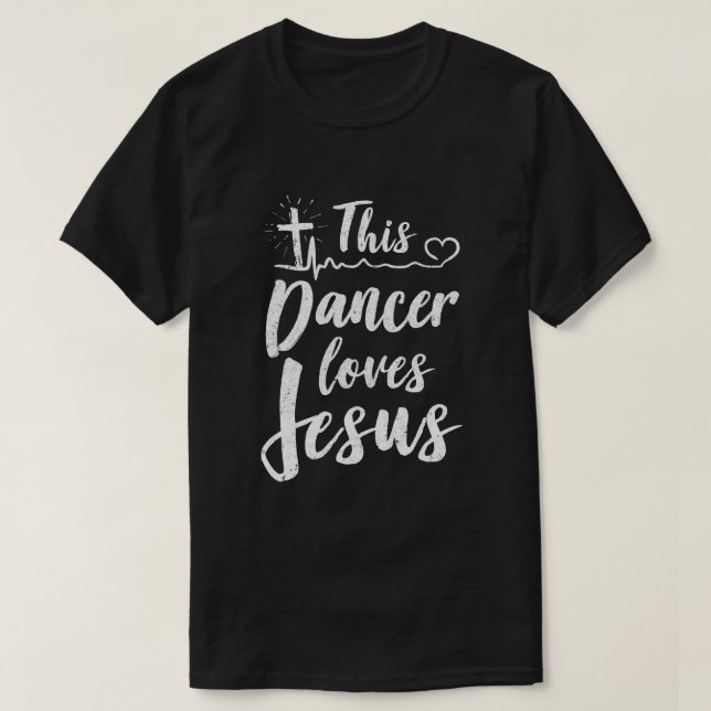Den här dansaren Kärlek Jesus Christian Dance T Shirt (Design framsida)