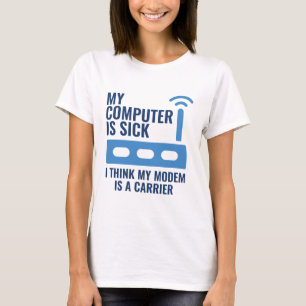Den här datorn är sjuk t shirt