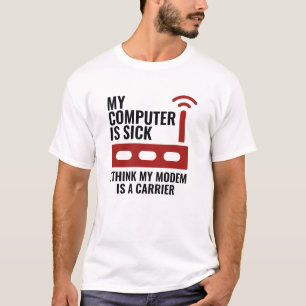 Den här datorn är sjuk t shirt