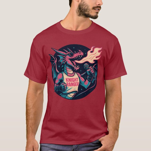 Den här draken sprider eld t shirt (Framsida)