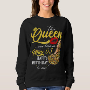 Den här drottningen föddes den 5 maj Grattis på fö T Shirt