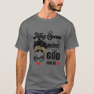 Den här drottningen föddes i maj Grattis på födels T Shirt