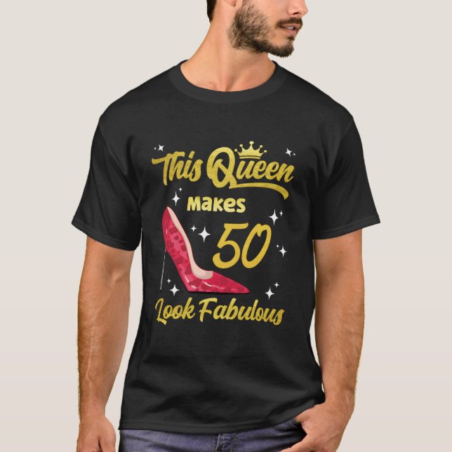 Den här drottningen gör 50 gånger så Fabulous Sass T Shirt (Framsida)