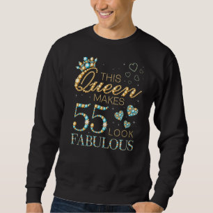 Den här drottningen gör 55 utseende Fabulous 55 Bi Lång Ärmad Tröja