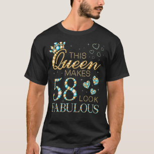 Den här drottningen gör 58 utseendet Fabulous 58:e T Shirt