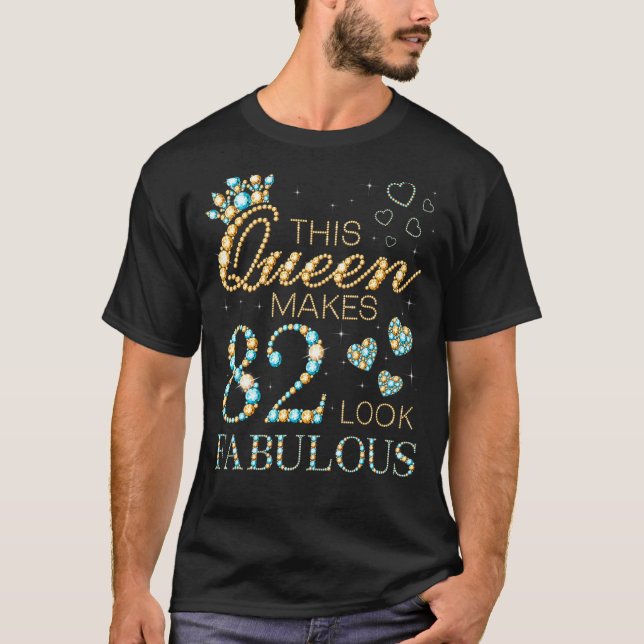 Den här drottningen gör 82-årige till 82-årige t shirt (Framsida)