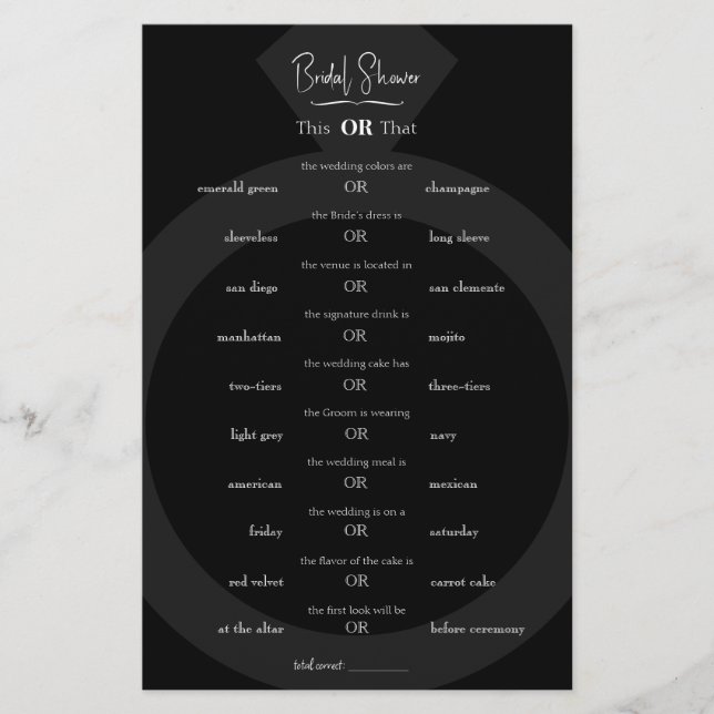 Den här eller den där - Ge på Bröllop Secrets (Framsida)