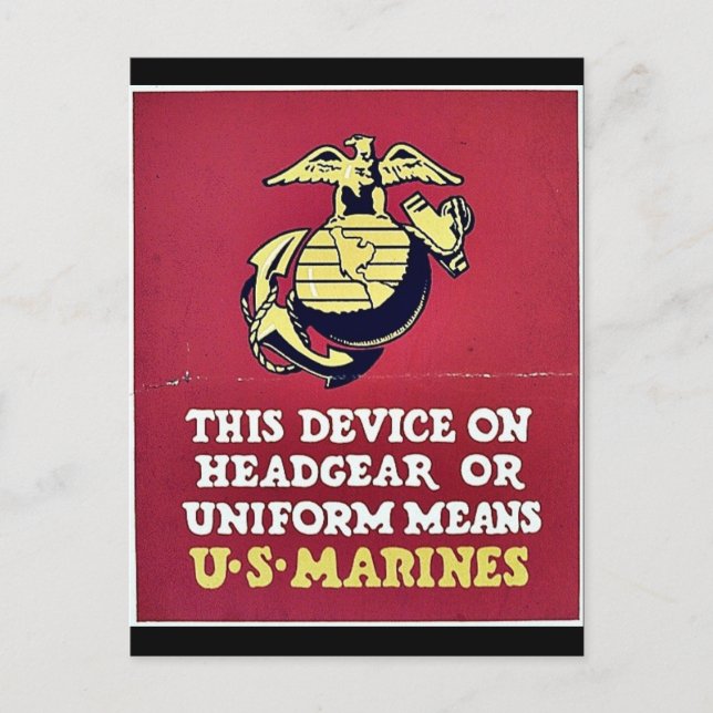 Den här enheten på huvudbonader eller enhetliga El Vykort (Framsida)