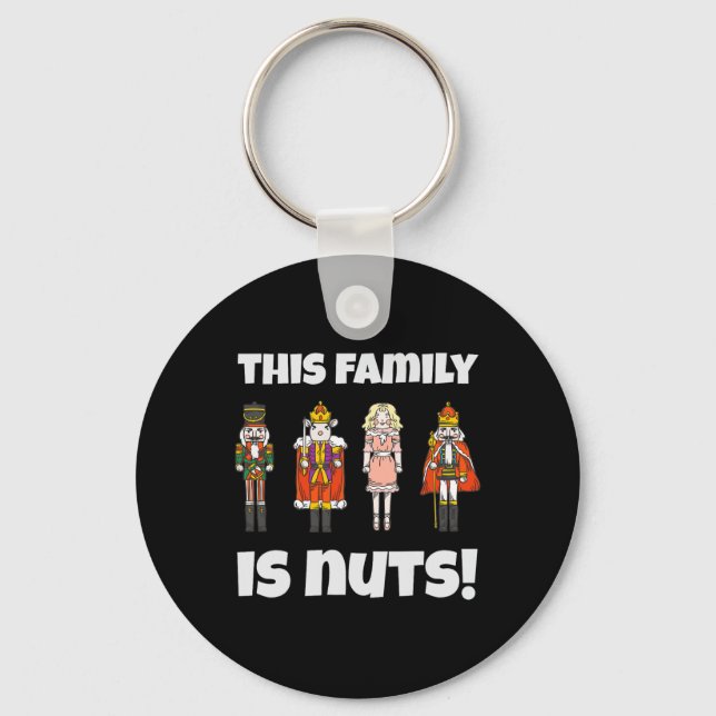 Den här familjen är Nöt Nutcracker Squad Matching  Nyckelring (Framsida)