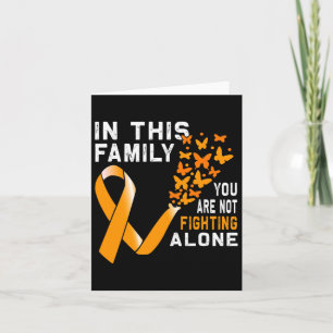 Den här familjen bekämpar inte Orange Ribbon Leuke Kort