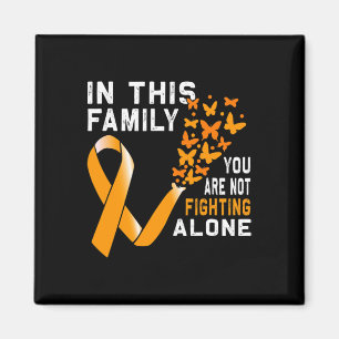 Den här familjen bekämpar inte Orange Ribbon Leuke Magnet