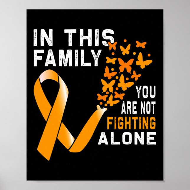 Den här familjen bekämpar inte Orange Ribbon Leuke Poster (Framsidan)
