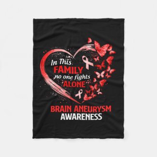 Den här familjen Brain Aneurysm Butterfly Fleecefilt