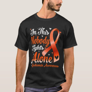 Den här familjen ingen bekämpar Ensam Leukemi-medv T Shirt