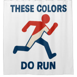 Den här Färg Do Springa Shower Curtain