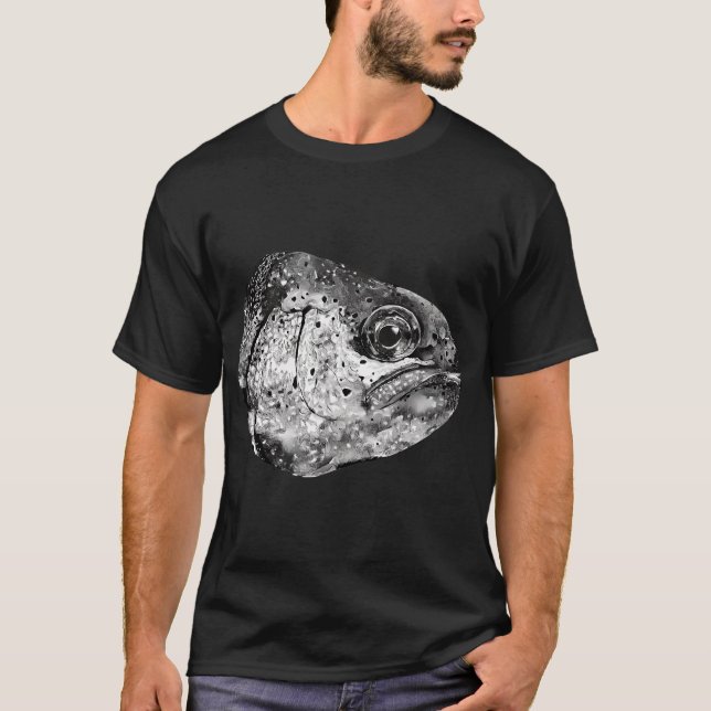 Den här fisken dömer dig t shirt (Framsida)