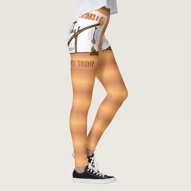 Den här fisken stinker! / Kantklump Leggings (Höger)