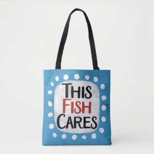 Den här fiskkartongen Tote Bag Tygkasse