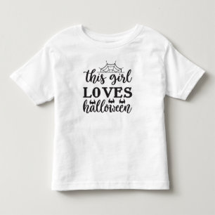 Den här flickan älskar halloween t shirt
