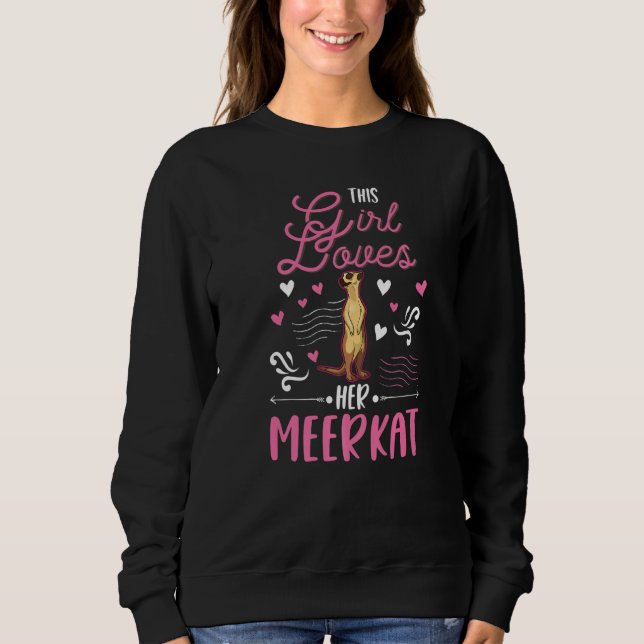 Den här flickan älskar sin surikat t shirt (Framsida)