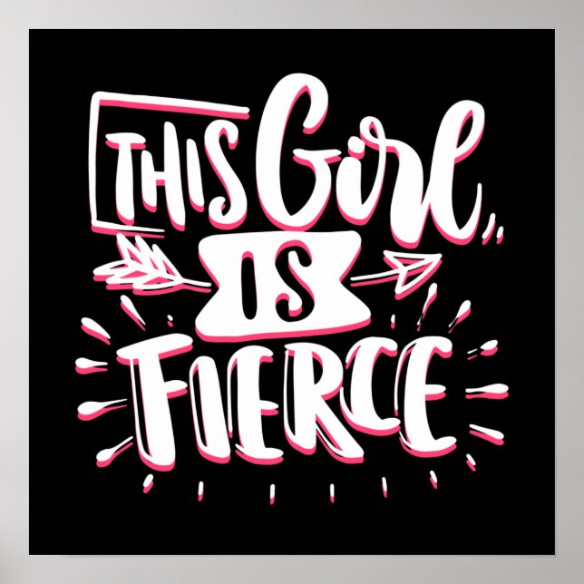 Den här flickan är en våldsam flicka. poster (Framsidan)