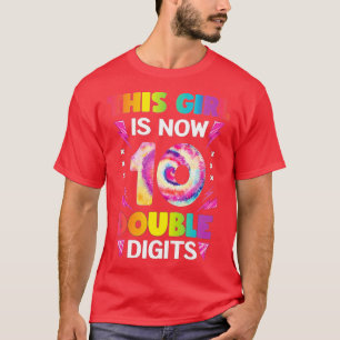 Den här flickan är nu 10 Dubblor i facket Tie Dye T Shirt