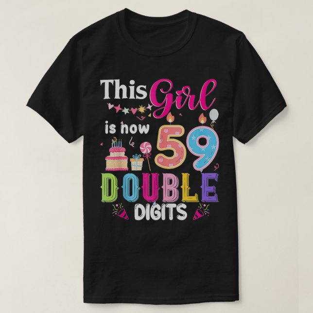 Den här flickan är nu 59 1965 års Dubbla T Shirt (Design framsida)