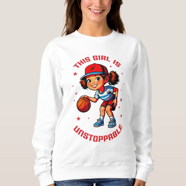Den här flickan är ostoppbar t shirt (Framsida)