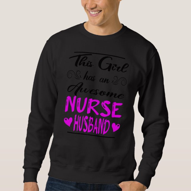 Den här flickan har Fantastisk Nurse Make 1 Lång Ärmad Tröja (Framsida)